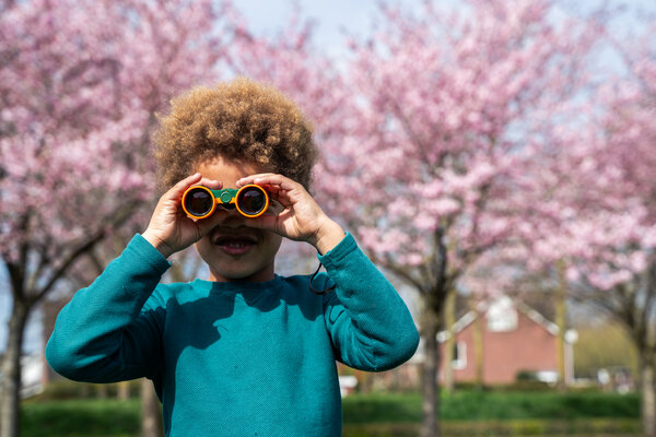 Child looking for adventure