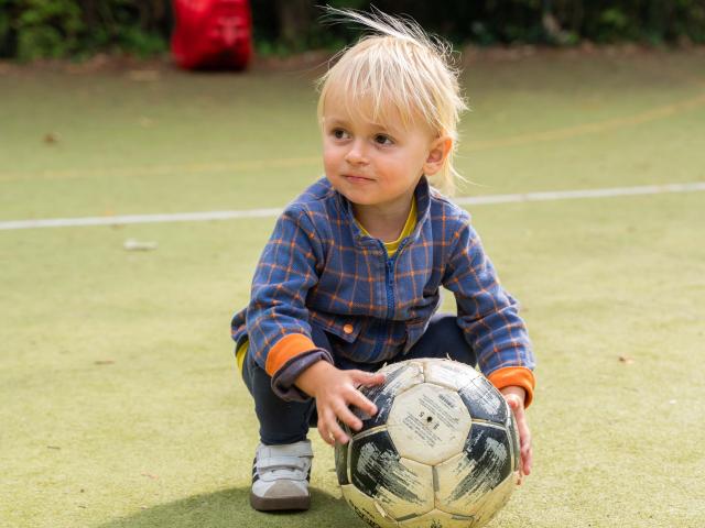 Child with a ball