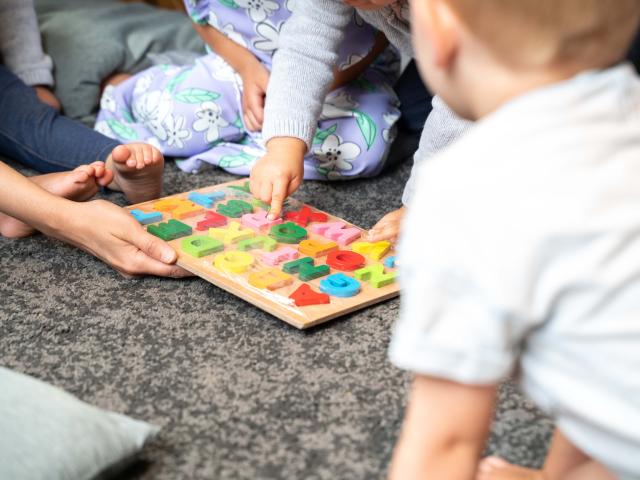 Toddlers Learning Letters