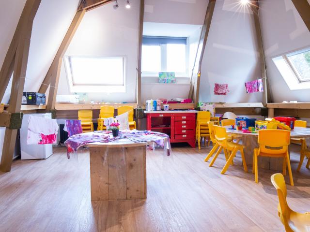 Tables and creative corner