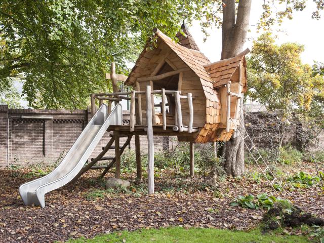 Slidehouse in the garden