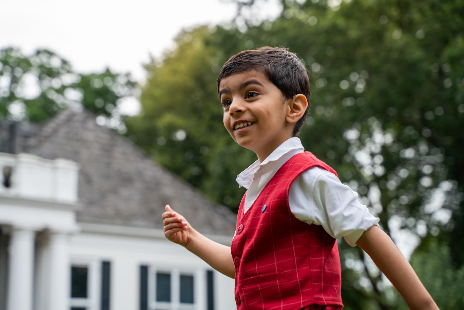 Happy child at Basker Childcare 