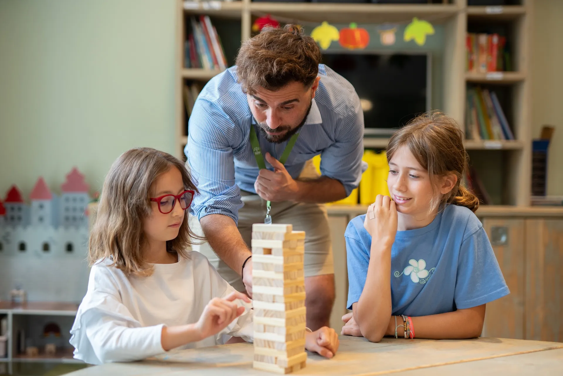 Children playing a game together